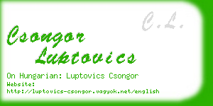 csongor luptovics business card